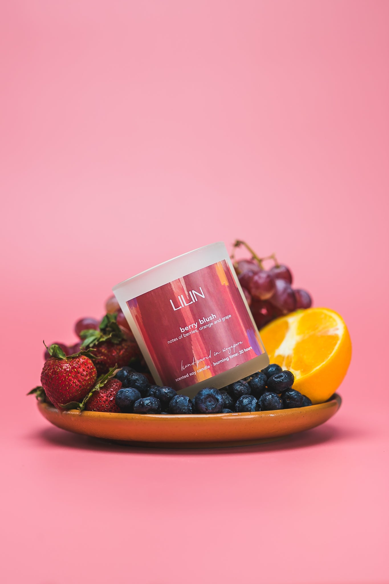 berry blush candle